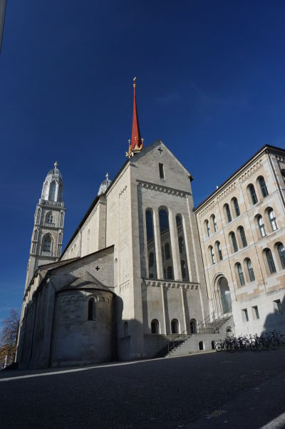 Grossmünster - Protestantská katedrála v Zürichu