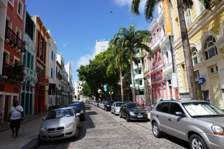 Farebné budovy v historickom centre Recife