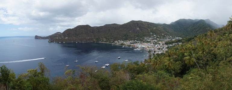 Soufriére Bay - Záliv v mestečku Soufriére