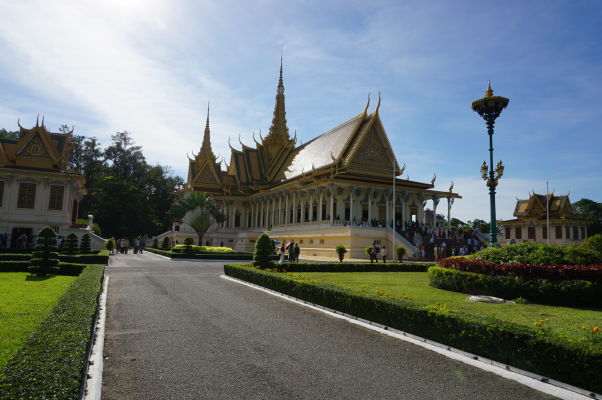 Trónna sieň Kráľovského paláca v Phnom Penhu