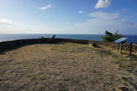 Pevnosť Fort Rodney v národnom parku Pigeon Island na Svätej Lucii