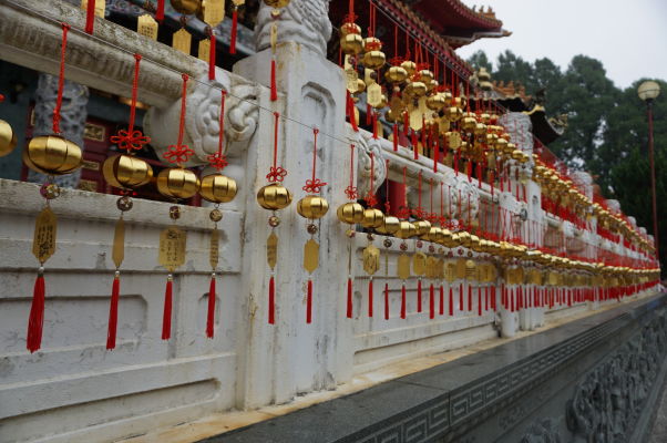 Chrám Wenwu nad Jazerom Slnka a Mesiaca (Sun Moon Lake) na Taiwane