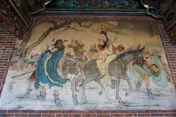 Nástenné maľby v chráme Bao-An v Tchaj-peji