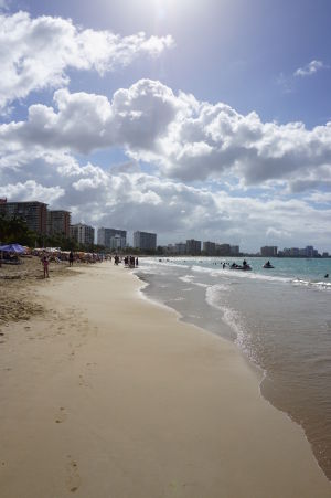 Pláž Isla Verde v San Juane