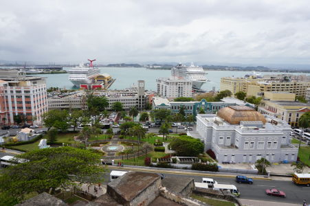 Výhľad z pevnosti San Cristóbal na mesto San Juan