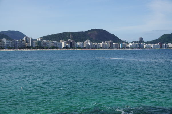 Pláž Copacabana v Riu de Janeiro