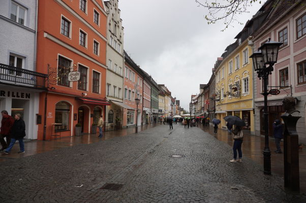 Malebné (i keď trochu upršané) uličky bavorského mestečka Füssen