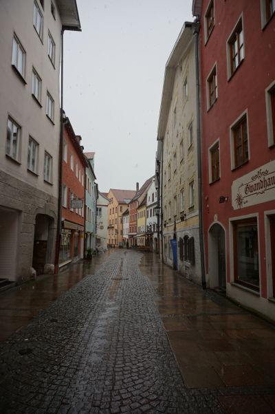 Malebné (i keď trochu upršané) uličky bavorského mestečka Füssen