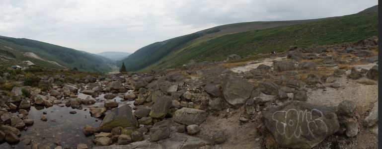 Údolie Glendalough zhora