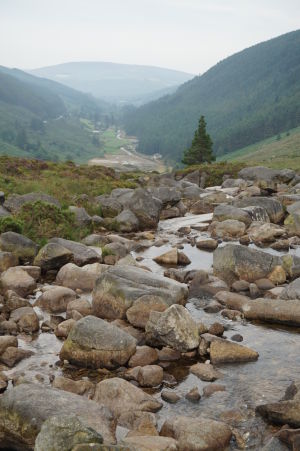 Údolie Glendalough zhora