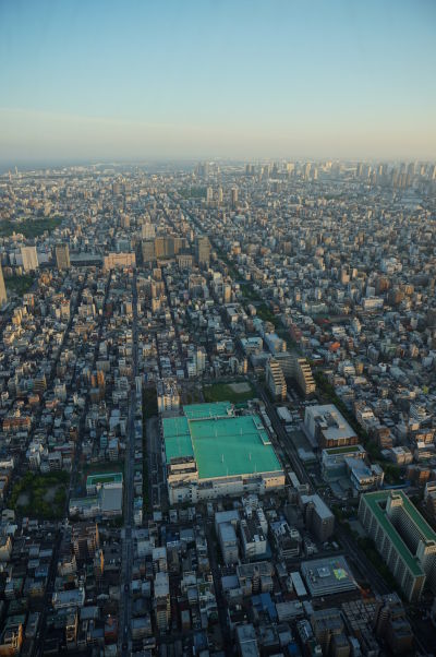 Tokyo Skytree - najvyššia veža sveta - vyhliadka na Tokio