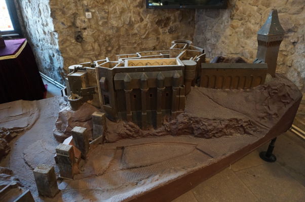 Model Korvínovho hradu v Hunedoare