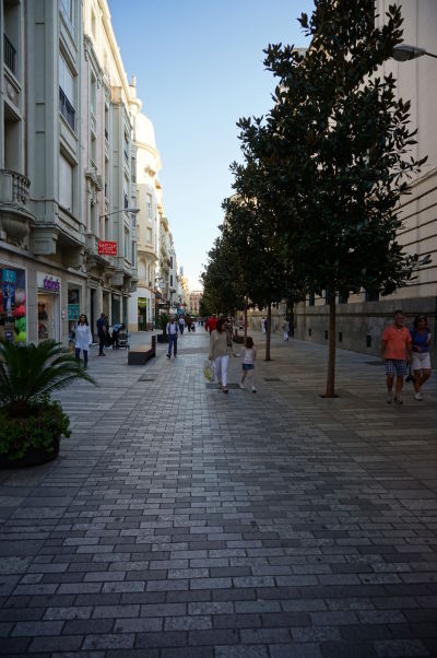 Nákupná pešia ulica Calle José Cruz Conde v Córdobe