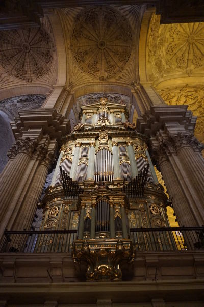 Jeden z dvoch organov katedrály v Málage