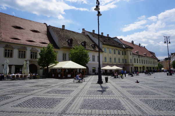 Veľké námestie (Piața Mare) v Sibiu - hlavné námestie v meste