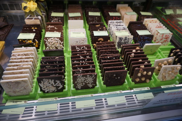 Mestská tržnica v Nancy - nechýba ani výborná čokoláda