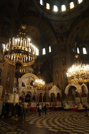 Impozantné interiéry Katedrály Alexandra Nevského