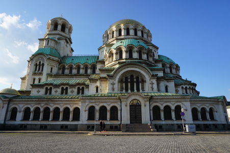 Katedrála Alexandra Nevského v Sofii so zlatou kupolou