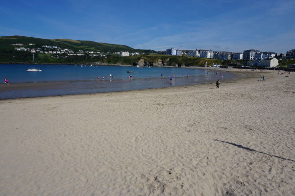 Pláž v mestečku Port Erin na ostrove Man