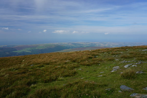 Výhľad zo Snaefellu - najvyššej hory ostrova Man