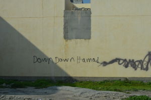 Protivládne (protikráľovské) graffiti (autor: Boris F.)