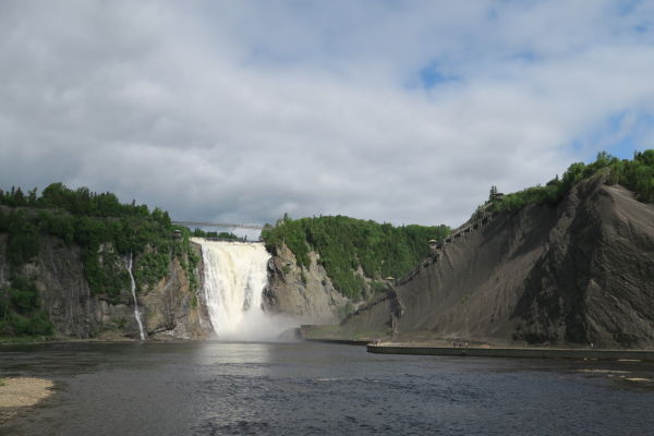 Vodopád Montmorency neďaleko Québecu