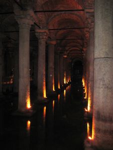 Podzemná rímska cisterna v Istanbule