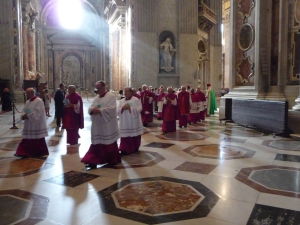 Bazilika sv. Petra - Koniec menšej bohoslužby