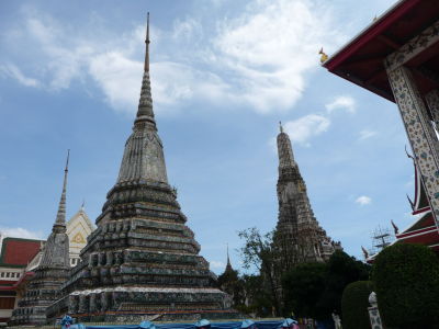 Chrám Wat Arun - Veže (stupa a prang)