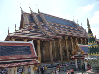 Hlavný chrám (ubosot), kde sa nachádza Smaragdový Budha