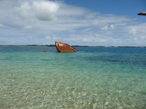 Vraky lodí na Tonge