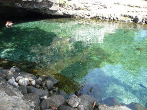 Sladkovodné jaskynné jazierko Piula