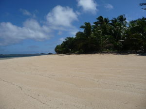 Kokosová pláž na Tavewe