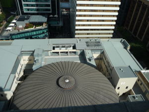 Brisbanská radnica - Pohľad na najväčšiu medenú kupolu v Austrálii