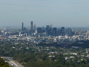 Výhľad z Mt. Coot-Tha na Brisbane