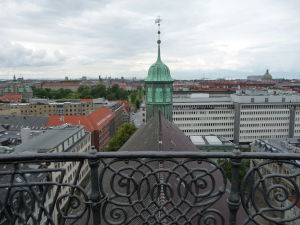 Výhľad z kruhovej veže v Komplexe sv. Trojice