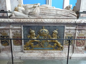 Uppsalská katedrála - Hrob kráľa Gustava I. z dynastie Vasa