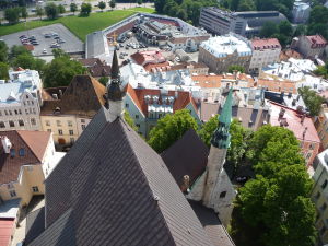 Výhľad z veže Kostola sv. Olafa