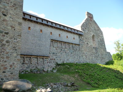 Starý stredoveký hrad v Sigulde