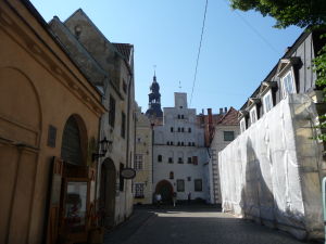 Uličky Rigy - Tzv. Traja bratia - Najstaršie zachované obytné domy v meste