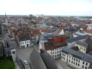 Pohľad zo zvonice na Ghent