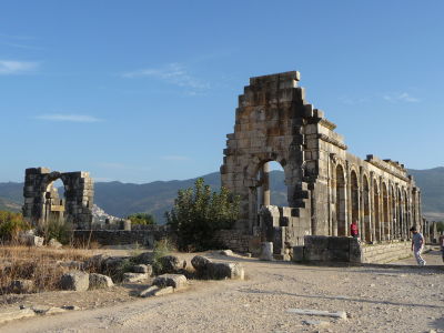 Bazilika v centre mesta Volubilis