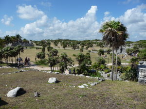 Ruiny starobylého mayského mesta v Tulume