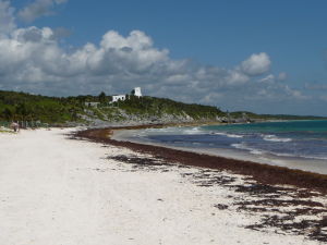 Jedna z tulumských pláží