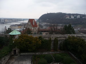 Pohľad do záhrad Budínskeho hradu