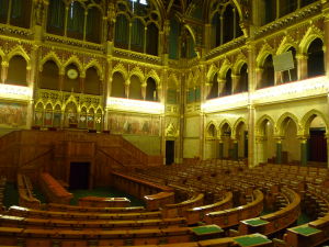 Maďarský parlament - Zasadacia miestnosť