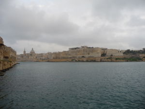 Pohľad na Vallettu od Pevnosti Manoel