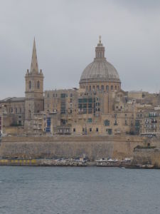 Pohľad na Vallettu od Pevnosti Manoel