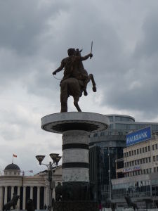 Sochy v Skopje - Bojovník (neoficiálne Alexander Macedónsky)