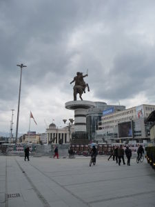Sochy v Skopje - Bojovník (neoficiálne Alexander Macedónsky)
